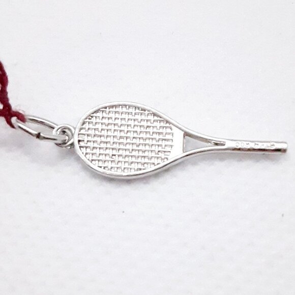 NEW .3 grams Sterling Silver Racquet Charm - Picture 6 of 6
